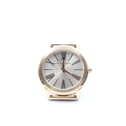 Michael Kors MK3490, Golden Toned Watch, All Stainless Steel, 5ATM, **Battery Drained Need Changing **