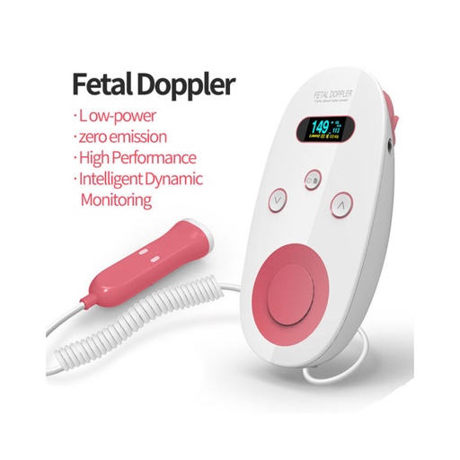 Fetal Doppler Applicable to hospital, Clinic & Home, Headset Sound, FHR LCD , High Security