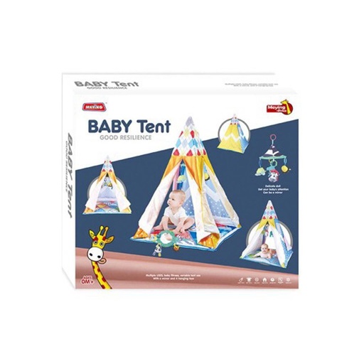 Meying Baby Tent Good Resilience , Multiple uses, baby Fitness , With A small mirror And 4 Hanging Toys