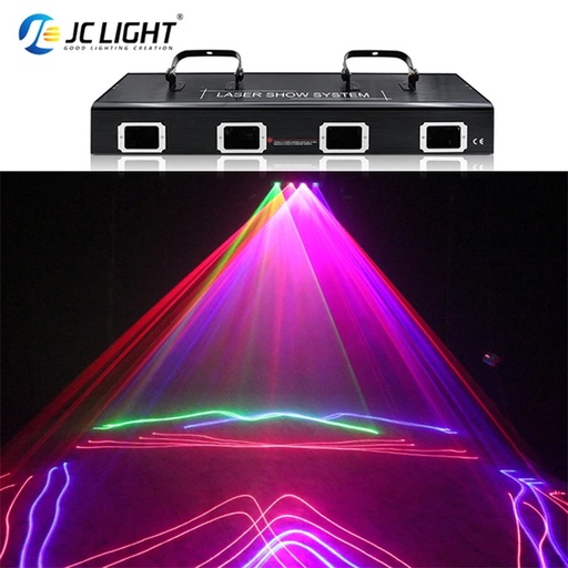 Night Disco 4 head Laser RGB Multi Color Lazer DJ Equipment Machine 4 eye Laser Beam Bar Light Laser Light For Disco Bar