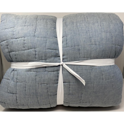 Pottery Barn Bliss Handcrafted Cotton King / Cal Quit ~ Chambre Blue