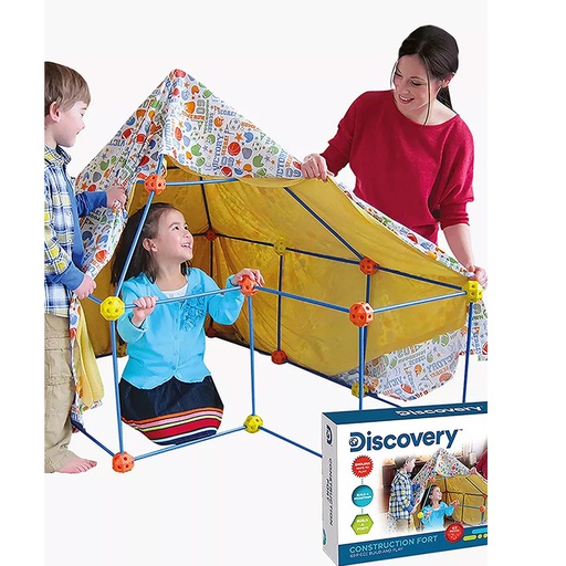 Discovery Construction Fort 69 Piece Build And Play
