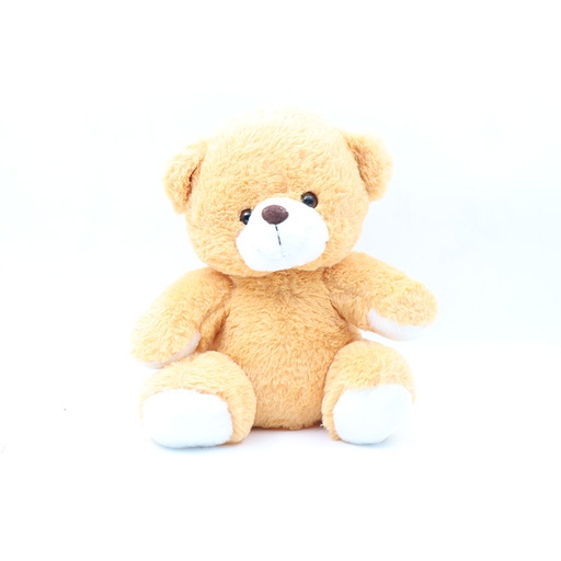 Small Bear Fluffy Cuddly Orange/Yellow