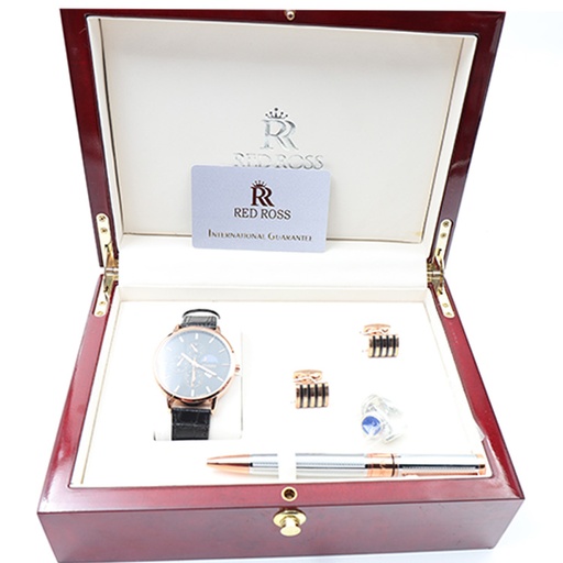 Red Ross  Watch Pen And Cufflinks Set