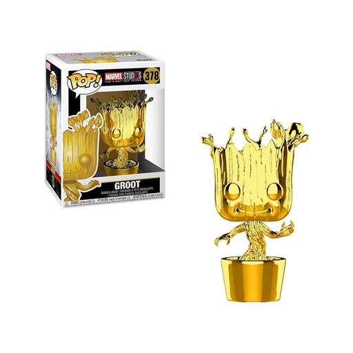 Pop Marvel Studio 378 GOLDEN GROOT, Unique ** Damaged Box