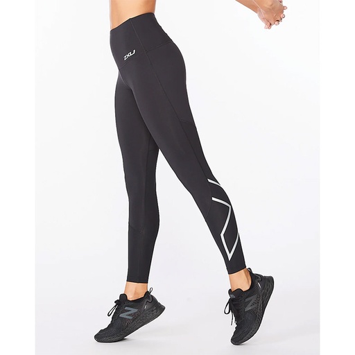 2XU, The World Most Advanced Compression, Code: Womens Hi-Rise Compression Tight, Style: WA5380b, Color: BLK/SXL