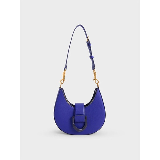 Gabine Belted Hobo Bag - Cobalt