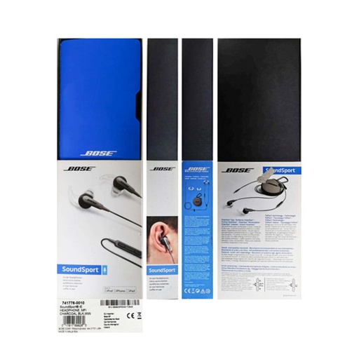 Bose SoundSport In Ear headphones, Charcoal BLK