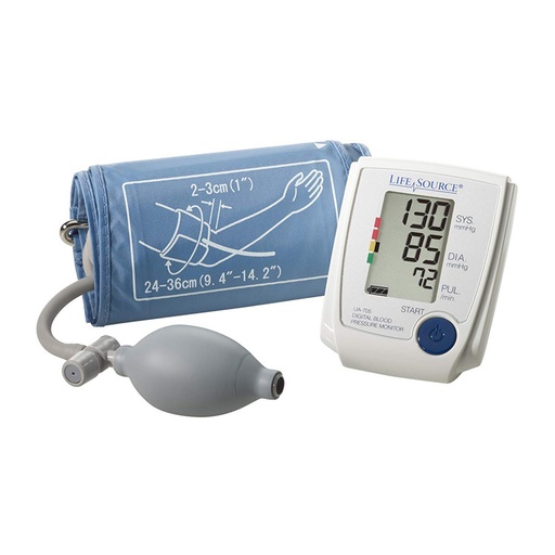 A&D Medical Manual Inflation Upper Arm Blood Pressure Monitor