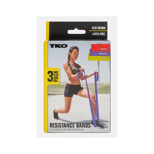Tko  3 Pack Resistance Bands 3 Levels Of Resistance