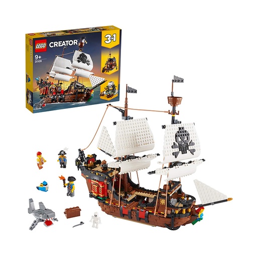 EGO Creator Pirate Ship 31109 Building Set - 1264 Pieces