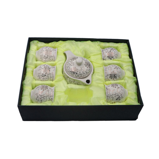 Beautiful white Chinese tea set