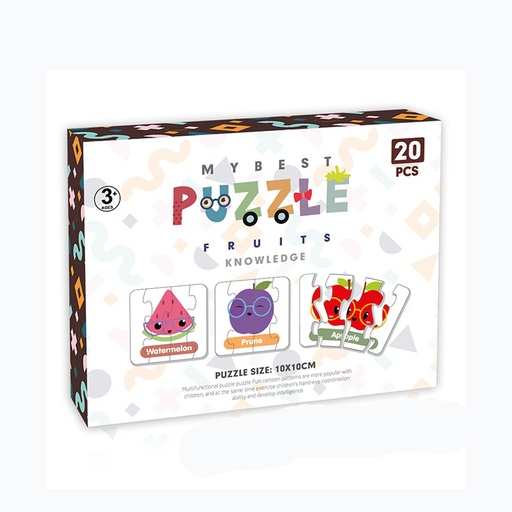 Little Story 20-in-1 Matching Puzzle Educational & Fun Game - Fruits