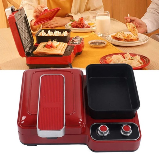 Breakfast Sandwich maker Multi-function family toaster Breakfast Maker 3 in 1 light waffle maker