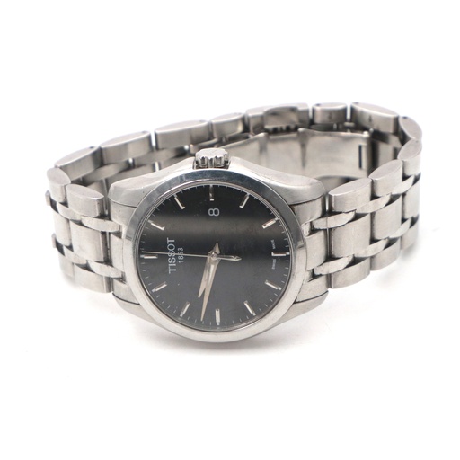 TISSOT COUTURIER SWISS DRESS MEN'S WATCH WITH BLACK DIAL TISSOT T035.410