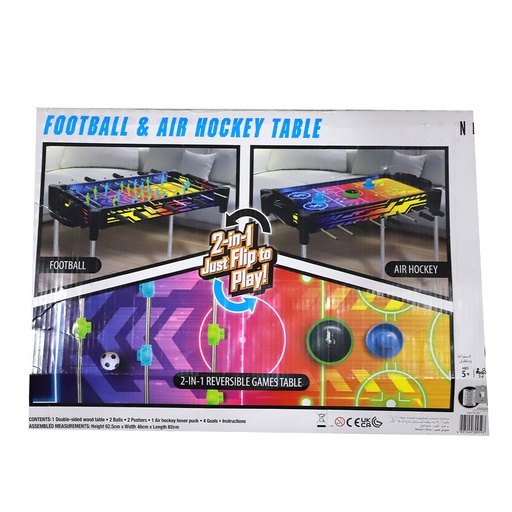 Toy School 2-in1 Football & Air Hokey