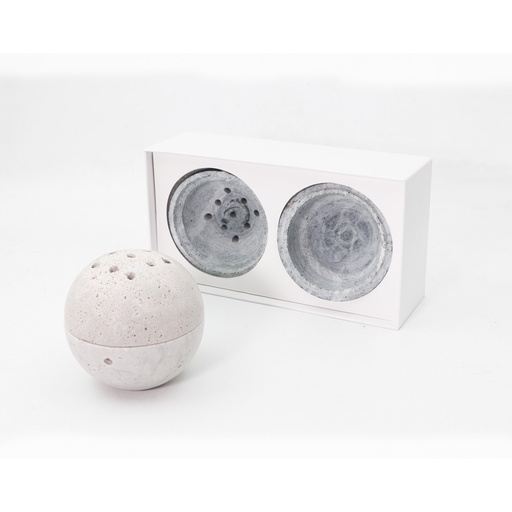 SIDEKOCC 9 Holes Handmade Natural Marble Round Case