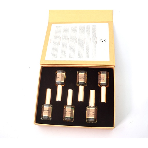 Xerjoff 1717 Includes: Homme Eau De Parfum 13 ml + Elle Eau de Parfum 13 ml + Richwood 13 ml + XXY Eau De Parfum 13 ml + Iriss Eau De Parfum 13 ml + Damarose Eau De Parfum 13 ml