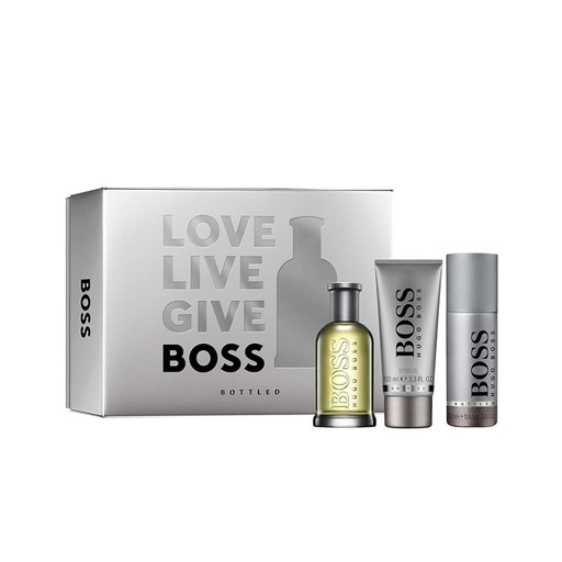 Boss Bottled Eau De Toilette 100 ml +Shower Gel  100 ml 3.3 Floz