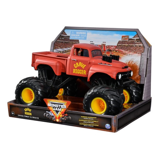 Monster Jam Grave Digger Retro Truck for Kids