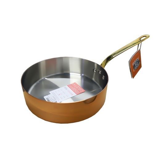 Mauviel M'Heritage 150 B Copper saute Pan with Brass Handle 3.3Qt