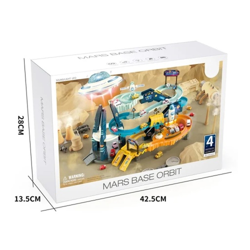 Mars Base Orbit Race Tracks for Kids 3+