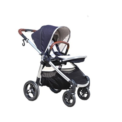 Mamas And Papas Navy Stroller With Holding baby travel bad