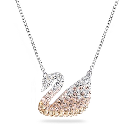 Swarovski Iconic Pave  Crystal Swan Necklace NIB