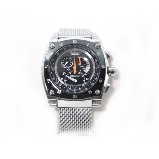 Seiko - Sportura Kinetic Chronograph - 7L22 OAMA Watch - Water Resistant, Stainless Steel Movement Japan