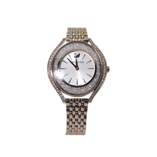 Swarovski cas Stainless Steel, Suiss Made , 50 Meter Water Resistant Golden Color