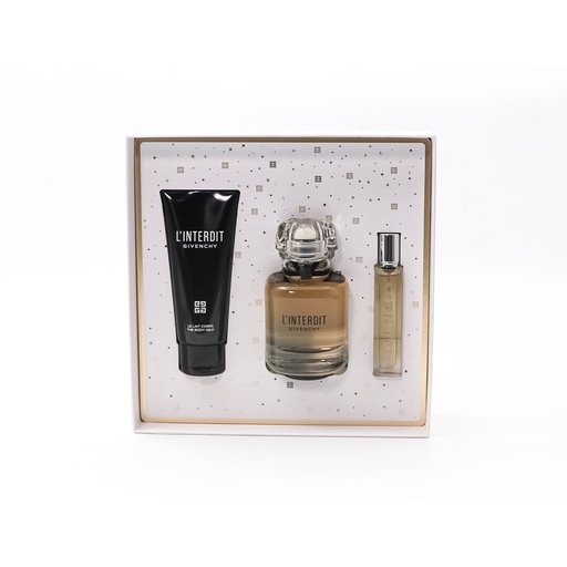 Givenchy Linterdit, Eau De Parfum 80 ml + Travel Spray 12.5 ml + Le Lait Corps75 ml