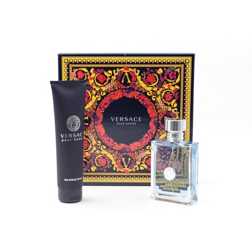 Versace Pour Homme Eau De Toilette100 ml +Shampoo- Hair & Body Shampoo