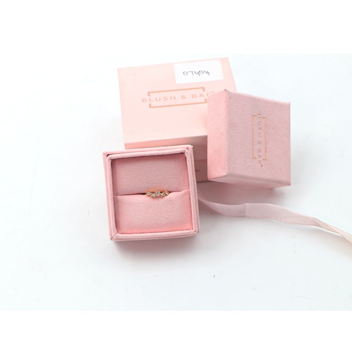 Blush & Bar Gold Ring