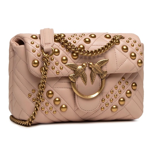 Pimko Love Mini Puff Woven Studs Handbag CI PE 21 Plit 1P2259 Y6YW Pink