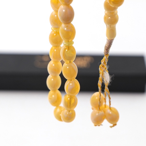 Tesbih Subha Yellow Color - Black Box