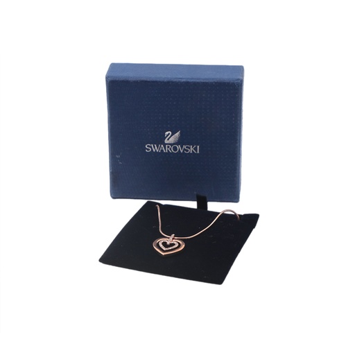 Swarovski Heart Necklace Rose Gold