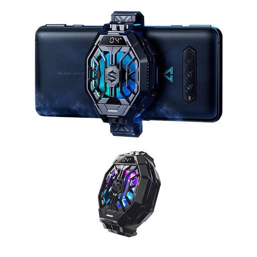 Black Shark Cell Phone Cooler 2Pro, Cellphone Radiator With LED Temperature 95