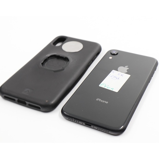 Apple Iphone XR 128GB, Color:Black + Black Cover Protection, *** Small Silver Spot In The Front Bottom Left ***