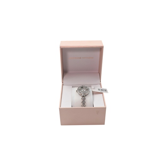 Adrienne Vittadini Collection Silver Braided Women Analog Quartz Watch