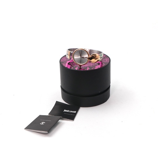 JUST CAVALLI Glam Cuff Snake Zirconia Gold Watch *Copy*