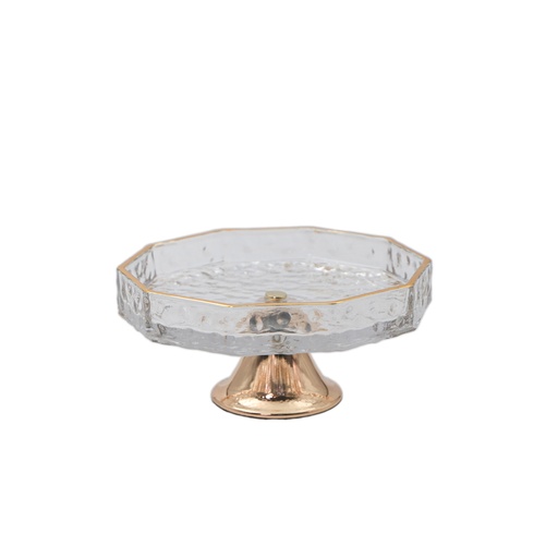 Ele 4PM Luxury Stand tray with Gold Border 19x19 12cm