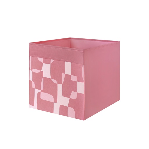 DRONA Box Pink/White 33x38x33cm