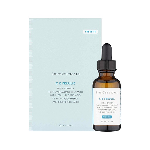 SkinCeuticals C E Ferulic , High Potency Triple Antioxidant Treatment With 15 % L-Ascorbic Acid, 1% Alpha Tocopherol, And 0.5 % Ferulic Acid 30 ml