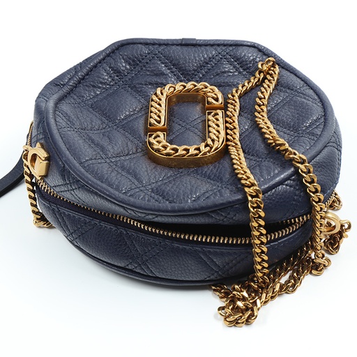 Marc Jacobs The Status Round Leather Cross Body Bag  ** Comes Like In the Picture