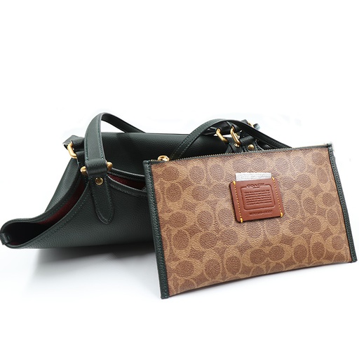 Green Day Tote HandBag + Coach Pouhe