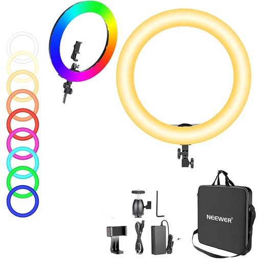 Neewer RIng Light 18 Inch Kit:55W, 5600K Professional LED With Stand and Phone Holder