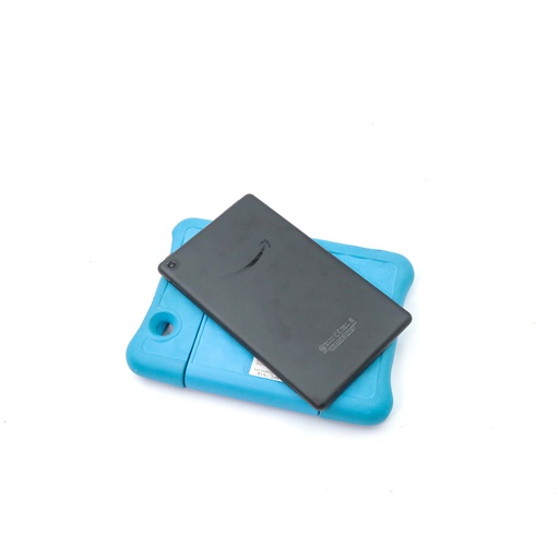 Fire 7 Tablet 7'' Dispay 16 Gb (2019 Release ) , Black + Blue Stand Cover)