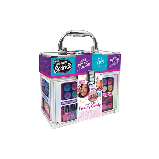 CraZArt Shimmer n Sparkle Trendy Polish , Glam & GO Beauty Caddy