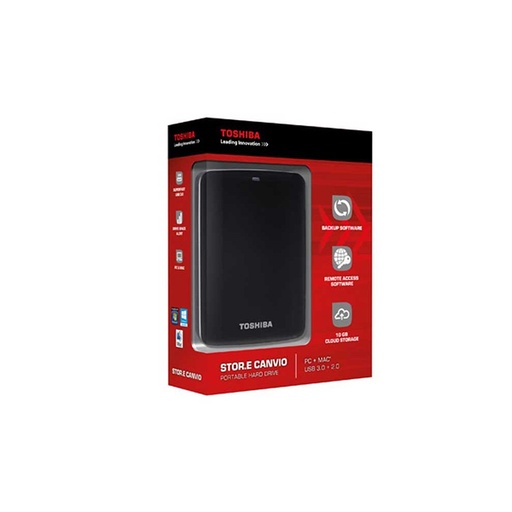 Toshiba Store.E Canvo Portable Hard Drive PC+ MAC USB 3.0 + 2.0