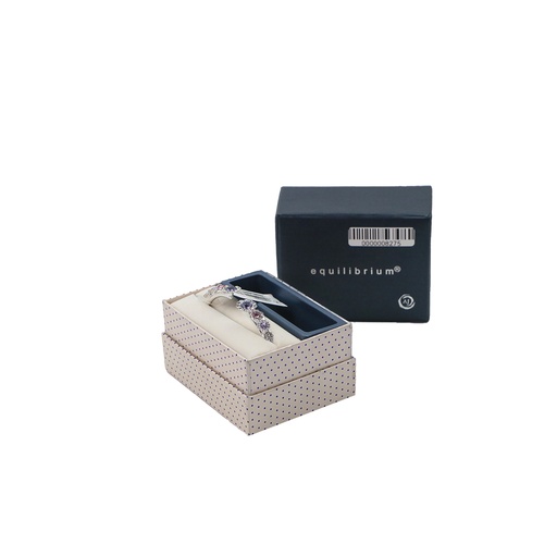 Al Jaber Gallery Silver Tone Purple Bracelet